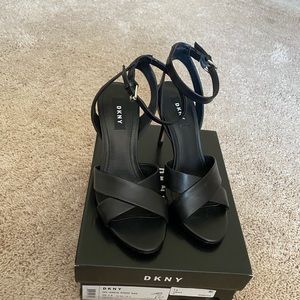 DKNY strapping heels